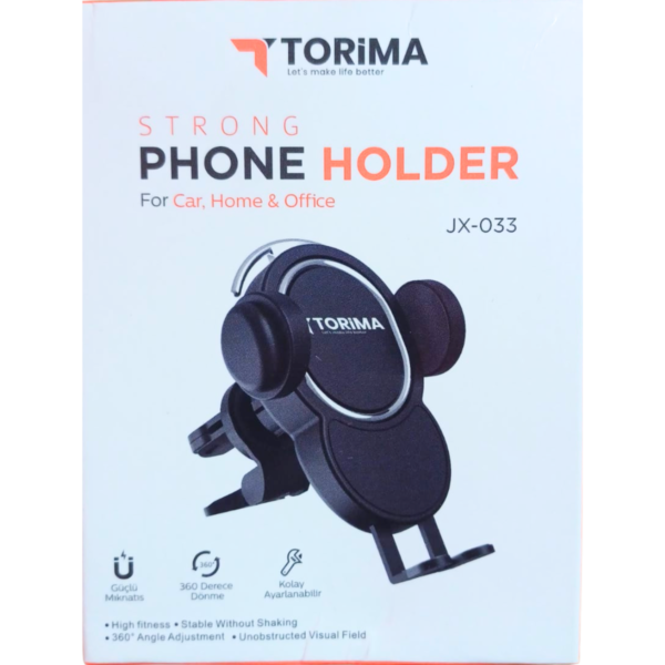 TORİMA SİYAH JX-033 ARAÇ İÇİ TELEFON TUTUCU - Görsel 3